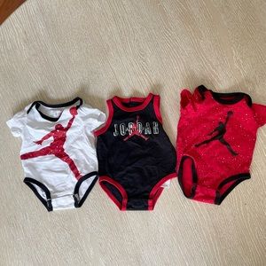 Jordan set of Three (3) baby boy / unisex onesies, 0-3 month